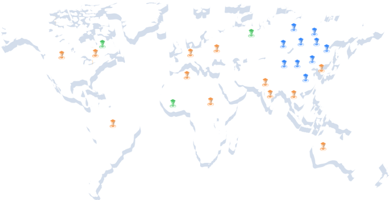 国内外骨干POP示意图